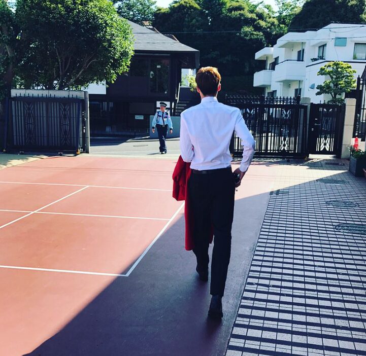 Instagram次男卒業式画像