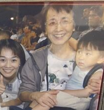 木佐アナの母と息子と木佐アナ画像