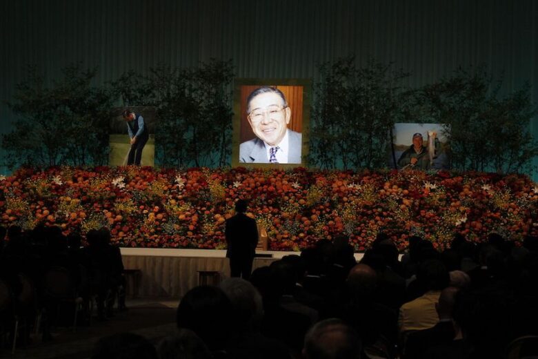 大橋巨泉さんを偲ぶ会の会場の様子
